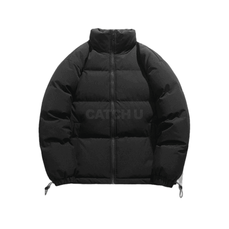 남성 심플 하이넥 숏패딩 1P 겨울 보온 데일리 점퍼