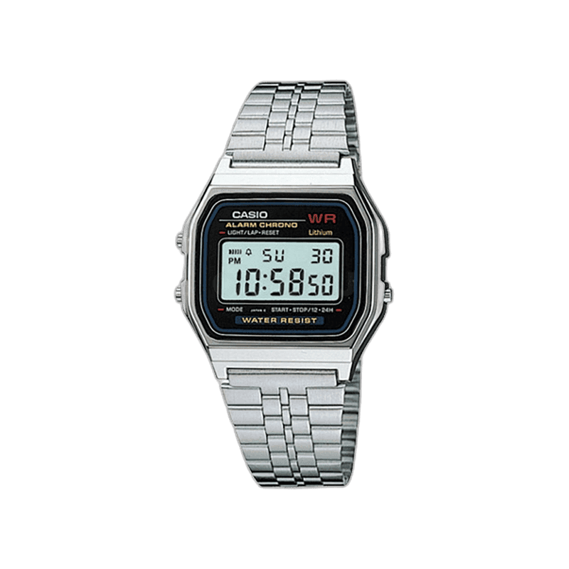 카시오 디지털 공용 메탈시계 A-159WA-N1DF