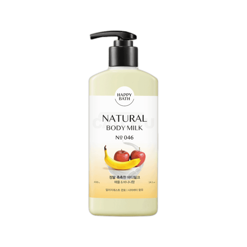 해피바스 정말 촉촉한 바디밀크 애플바나나향 400g, 2개
