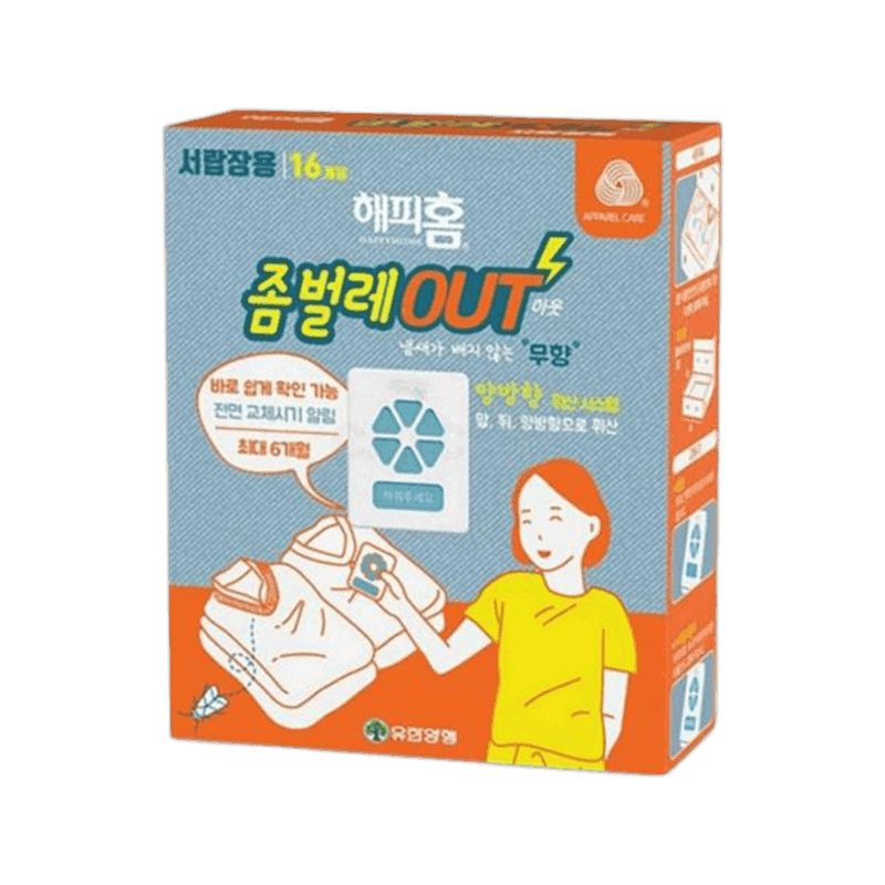 해피홈 좀벌레아웃 서랍장용 무향 16개입 2개