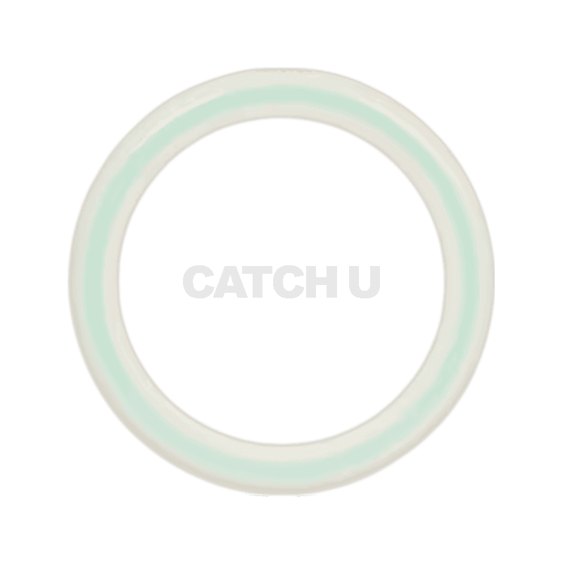 셀린느 CELINE 소르베 뱅글 - 레진 & 골드 피니시 브라스 WHITE GREEN 461NR6BSR01WE