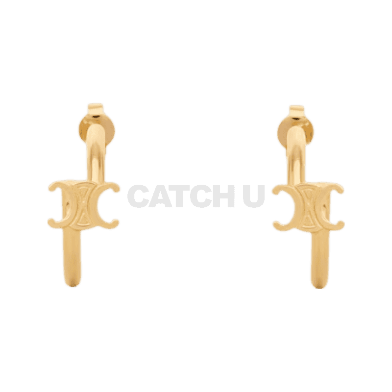 셀린느 트리옹프 애시메트릭 후프 - 골드 피니시 브라스 골드 460RD6BRA35OR