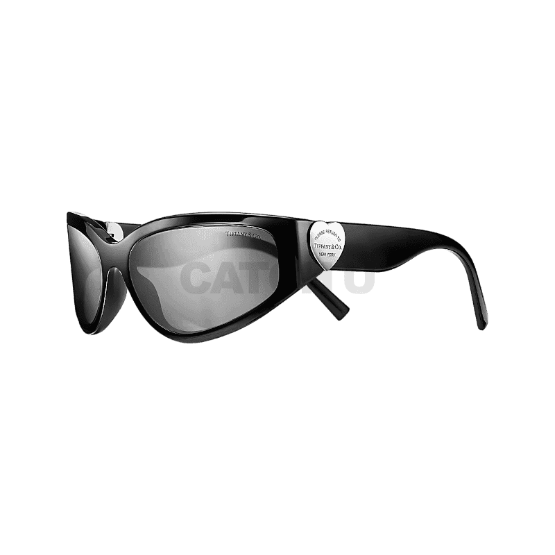 티파니앤코 리턴 투 선글라스 블랙 아세테이트 소재, 그레이 미러 렌즈 세팅 2898182294