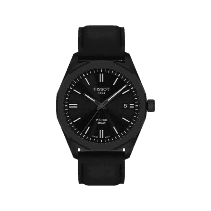 티쏘 PRC 100 솔라 블랙 레더 T151.422.36.051 11591159979