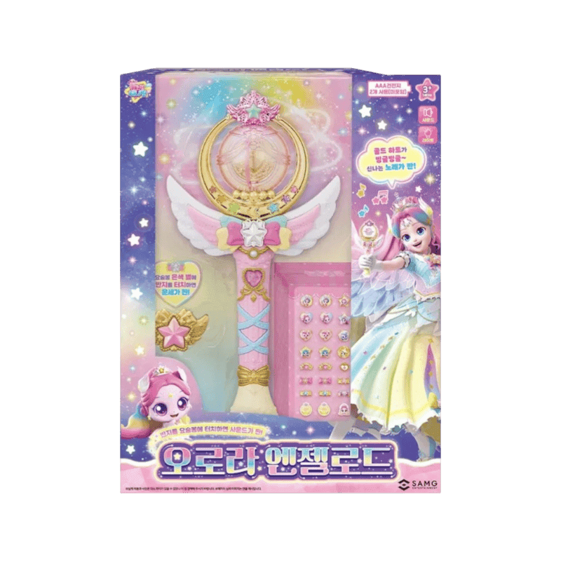 캐치티니핑 슈팅스타 오로라 엔젤로드 요술봉, 핑크, 1개