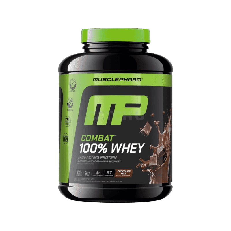 머슬팜 컴뱃 울트라 웨이 프로틴 파우더 드링크 믹스 단백질 보충제 초콜릿 밀크, 2.24kg, 1개