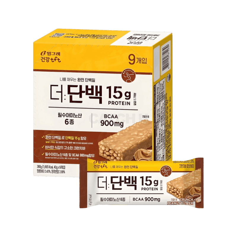 더단백 크런치 프로틴바 피넛버터 9p, 360g, 1개